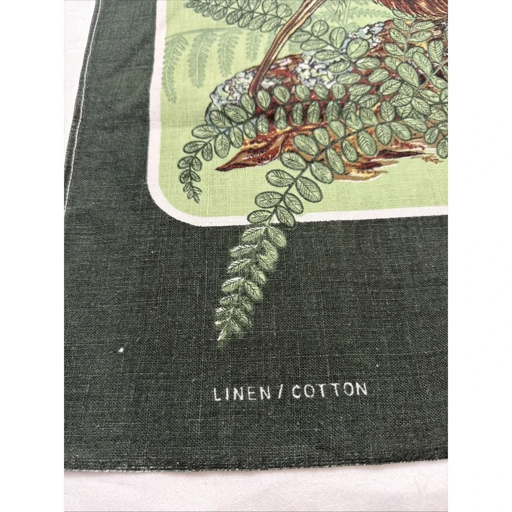 New Zealand Kiwi Tea Towel Kitchen Cotton Linen Clark Design Vintage EUC